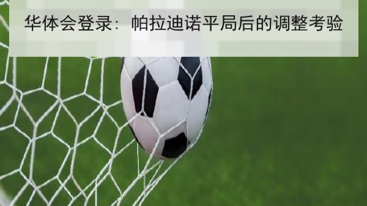 华体会登录: 帕拉迪诺平局后的调整考验